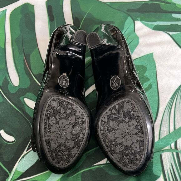 Sofft brand, black patent pumps with bow - Picture 4 of 6